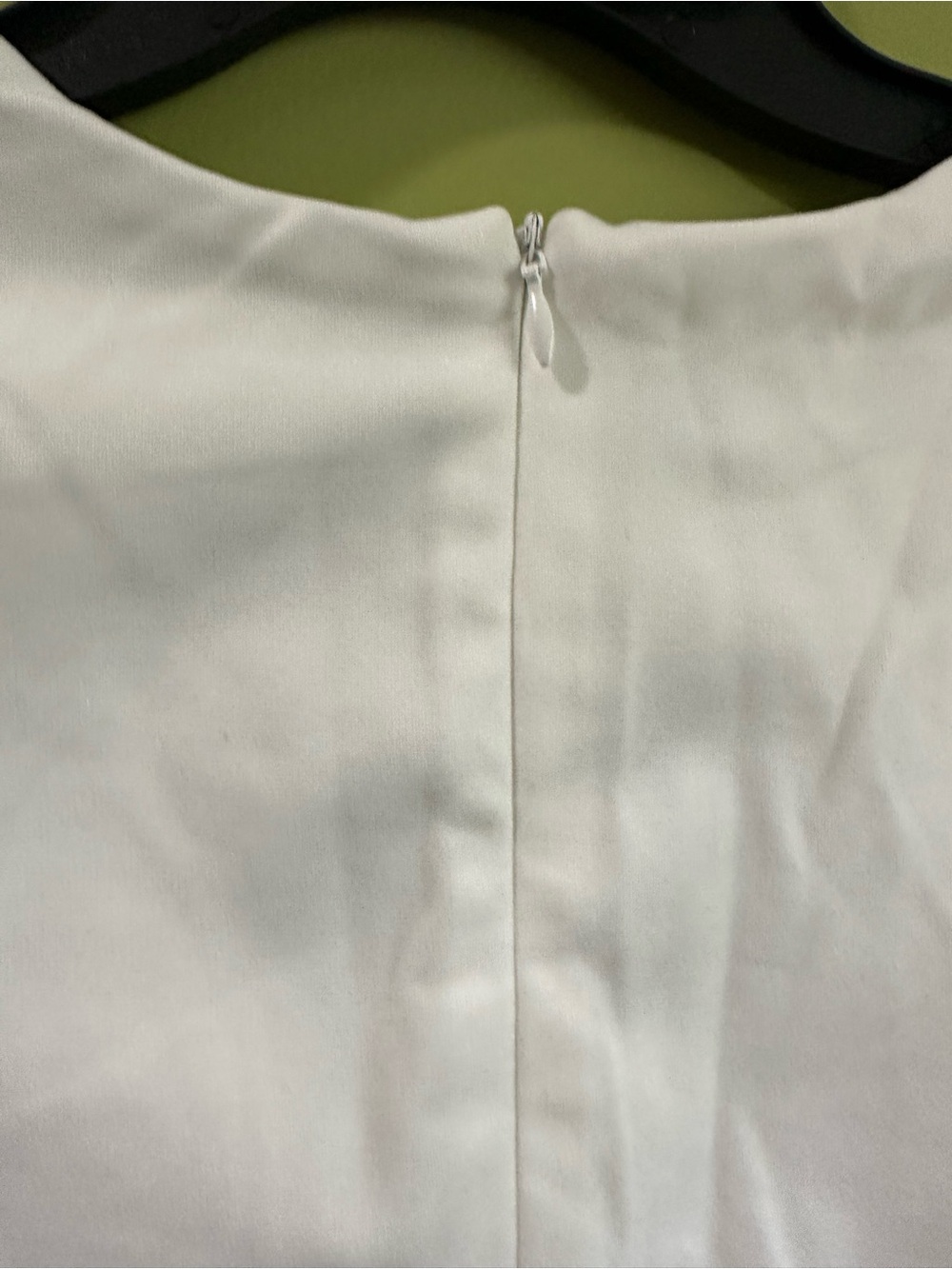 V-Neck Cream Ruched Mini Dress - Picture 9 of 11